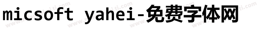 micsoft yahei字体转换